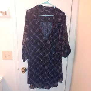 Torrid long button up blouse